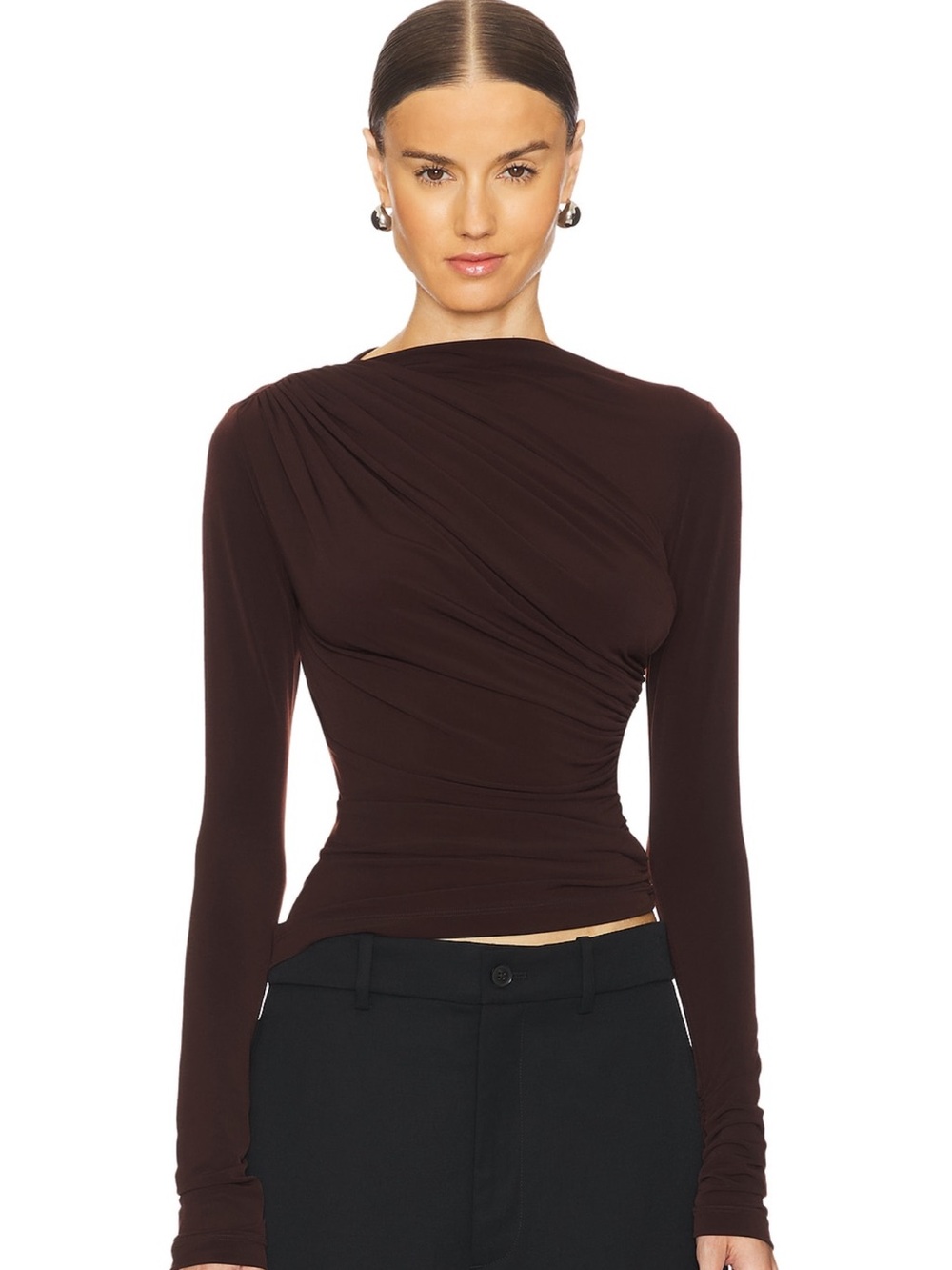 Tullah Top in Chocolate Brown